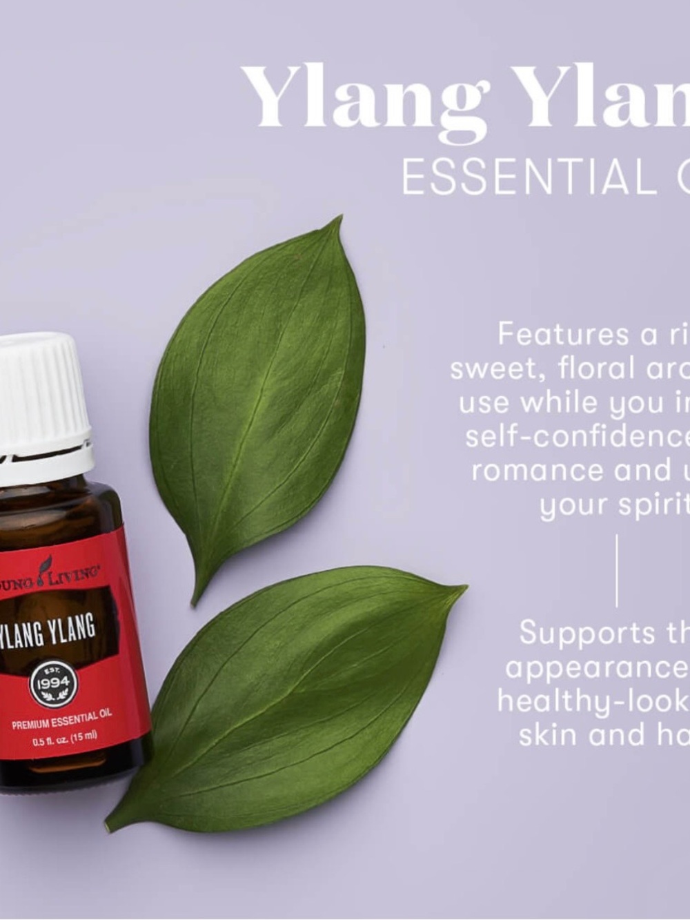 Young Living Ylang Ylang essential oil 5 ml Bottle - BRAND NEW UNOPENED SEALED - Picture 3 of 6